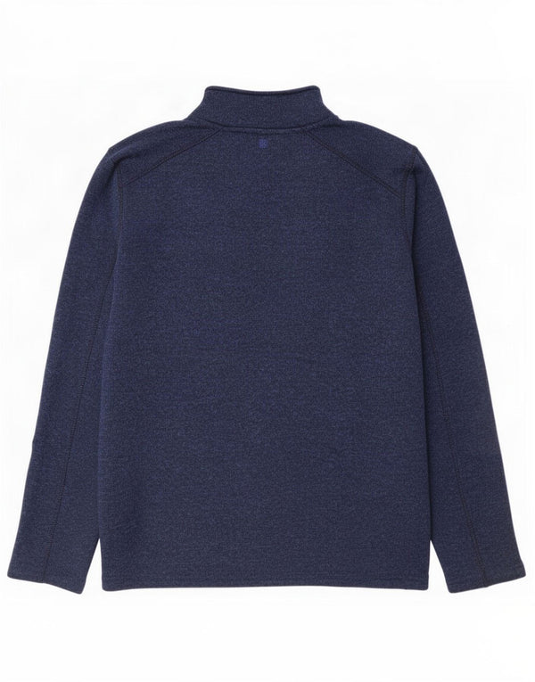 Mountain Warehouse Sweatshirt med lynlås til mænd Large Navy Blue Flecked