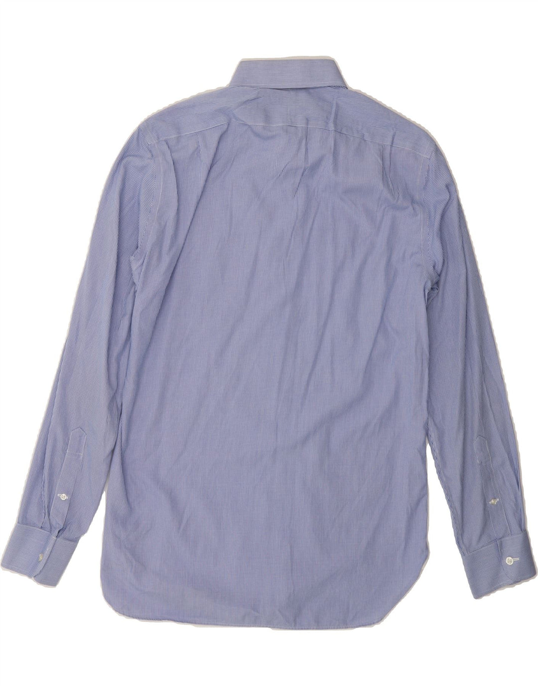 J. CREW Mens Slim Fit Shirt Medium Blue Check Cotton Vintage J. Crew and Second-Hand J. Crew from Messina Hembry 