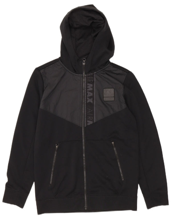Nike Boys grafisk hættetrøje med lynlås 10-11 år Medium Sort Colourblock