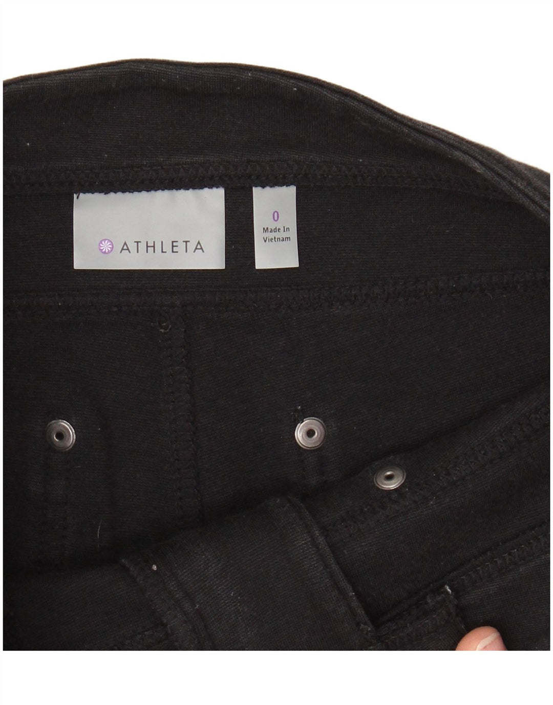 ATHLETA Dame Skinny Cargo Bukser US 0 XS W28 L27 Sort Bomuld