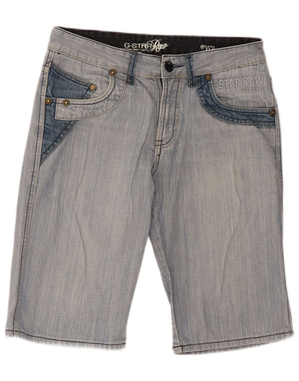 G-Star Herre grafiske denimshorts W32 Mellemblå bomuld