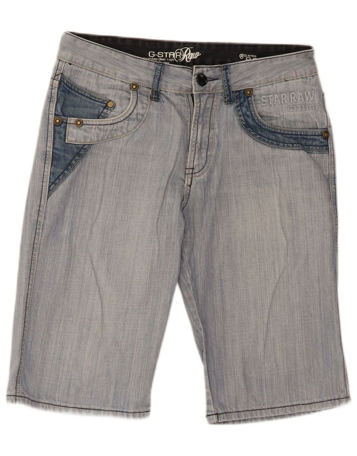 G-Star Herre grafiske denimshorts W32 Mellemblå bomuld
