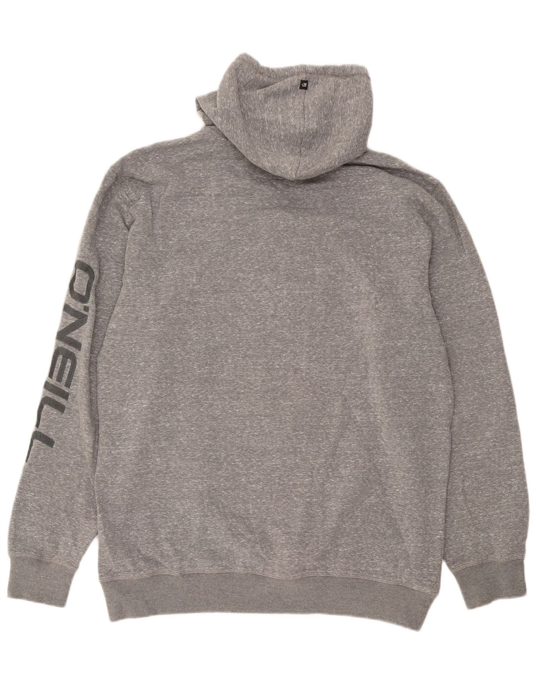 O'Neill Herre grafisk hættetrøje med lynlås 2XL Grå Flecked Polyester