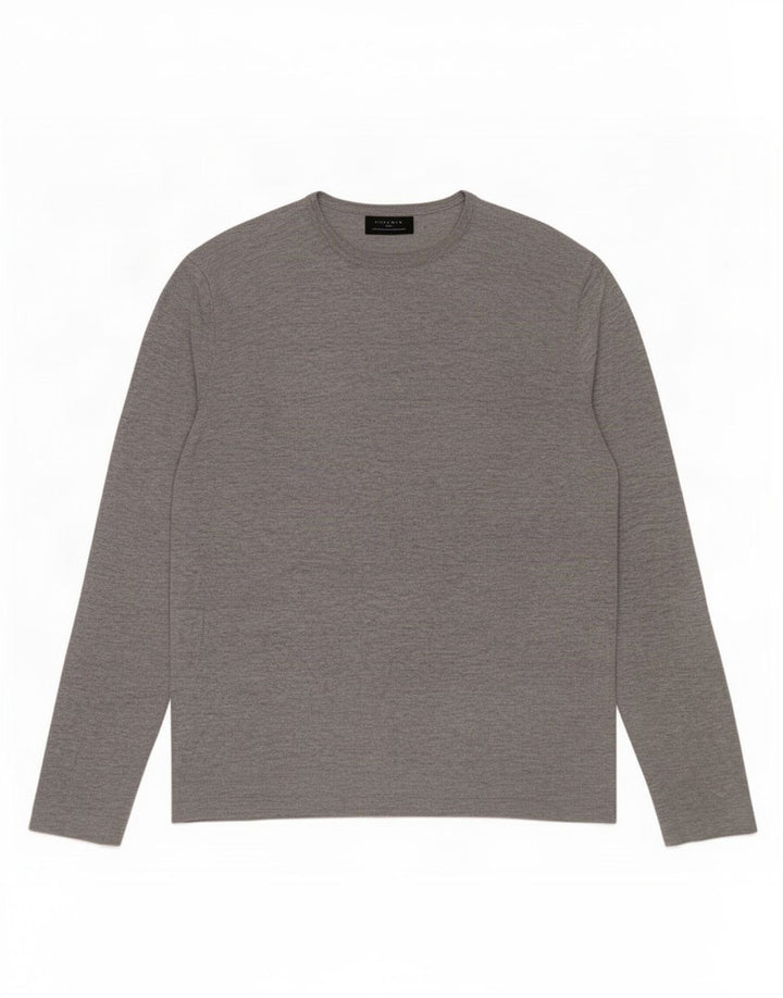 Zara Herre Top Langærmet Medium Grå