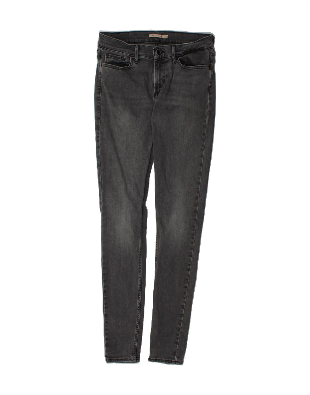 LEVI'S Womens 710 Super Skinny Jeans W29 L34 Grey Cotton Vintage Levi's and Second-Hand Levi's from Messina Hembry 
