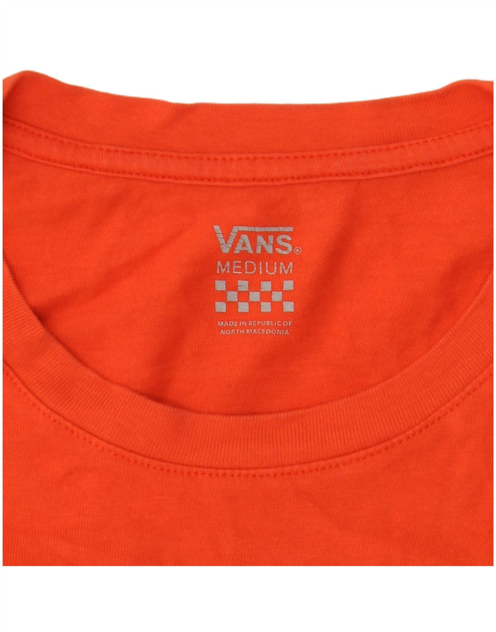 VANS Mens Graphic T-Shirt Top Medium Orange