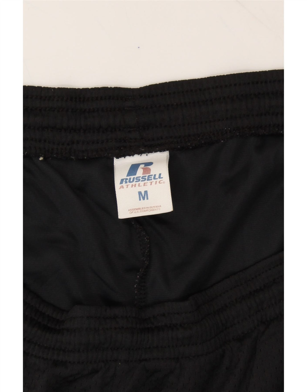 RUSSELL ATHLETIC Mens Sport Shorts Medium  Black Nylon Vintage Russell Athletic and Second-Hand Russell Athletic from Messina Hembry 