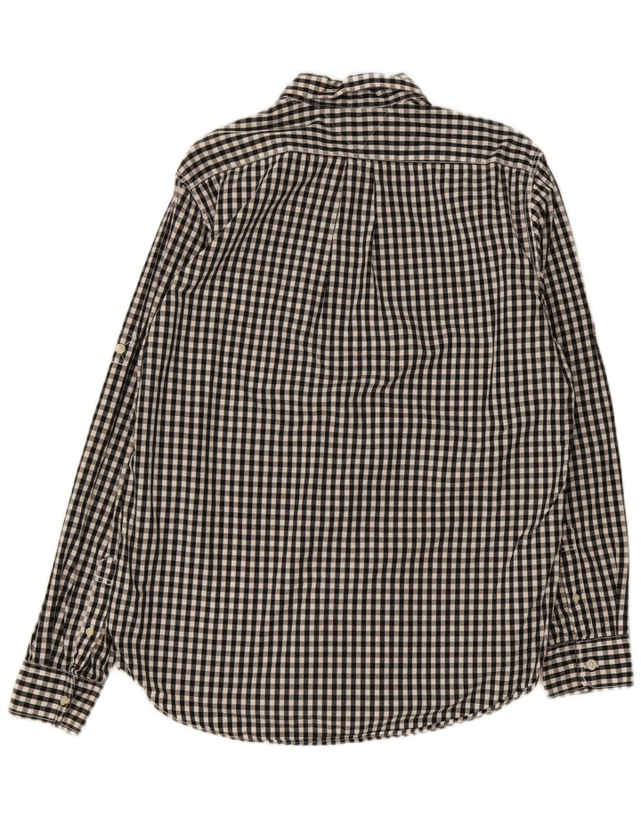 Tommy Hilfiger Herre trim fit skjorte medium sort Gingham bomuld