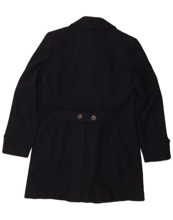 Vintage Sherpa Double Breasted Coat til mænd UK 36 Small Navy Blue