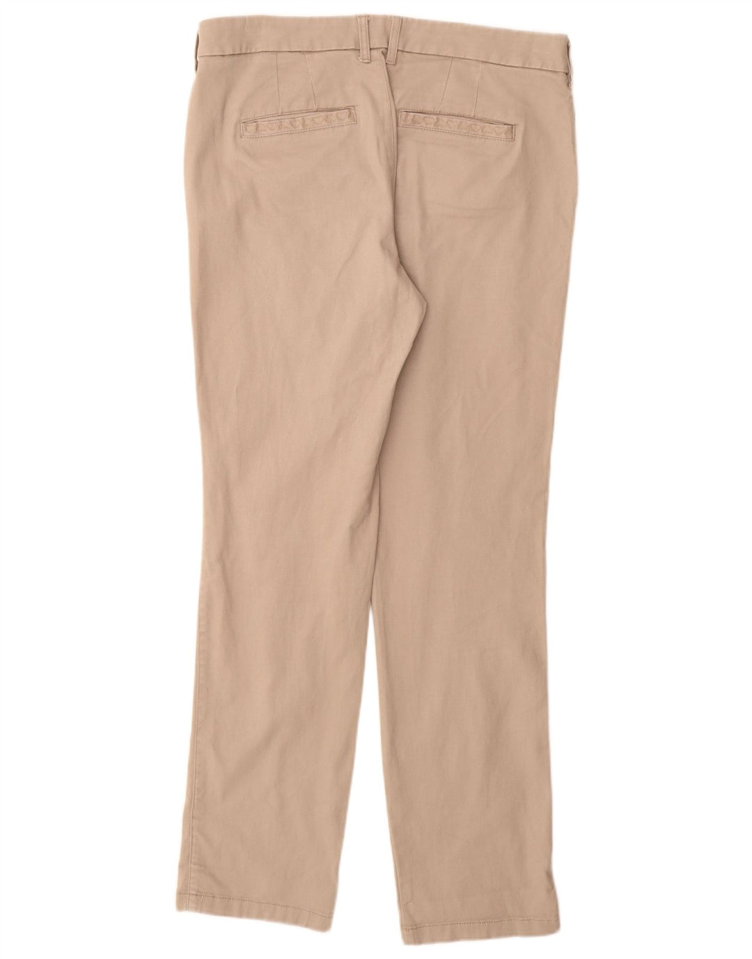 WHITE STUFF Slim Chino-bukser til kvinder UK 14 Large W32 L30 Beige Bomuld