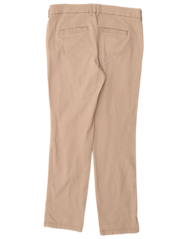 WHITE STUFF Slim Chino-bukser til kvinder UK 14 Large W32 L30 Beige Bomuld