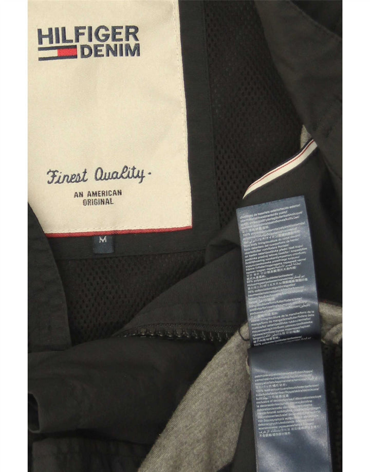 Tommy Hilfiger Herre Bomber Jacket UK 38 Medium Sort Polyamid