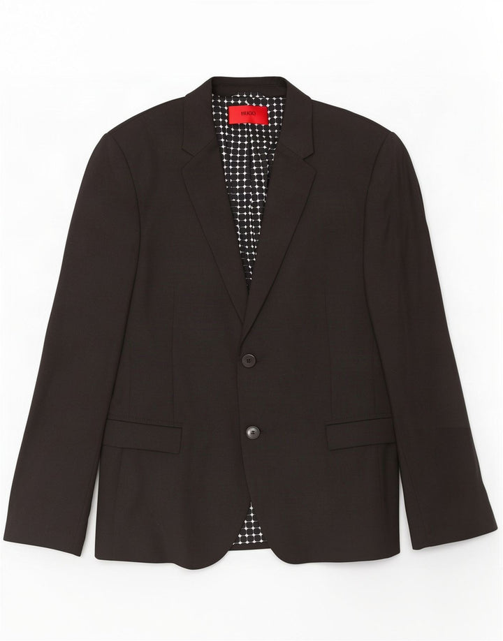 Hugo Boss Herre 2-knaps blazerjakke EU 44 XS Sort
