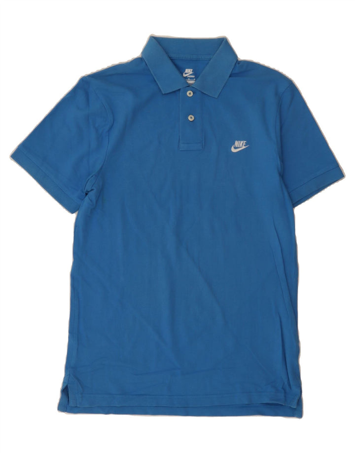 NIKE Mens Polo Shirt Medium Blue Cotton Vintage Nike and Second-Hand Nike from Messina Hembry 