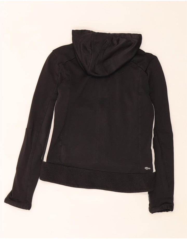 Adidas Dame Climawarm Hættetrøje Sweater UK 12 Medium Sort Polyester