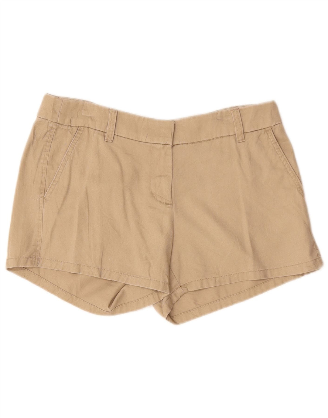 J. CREW Chino Shorts til kvinder US 6 Medium W30 Beige Bomuld