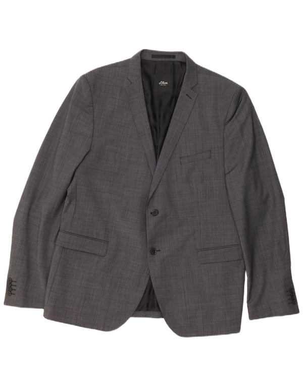 S.Oliver Herredragt med 2 knapstykker UK 46 3XL W38 L32 Grå Polyester