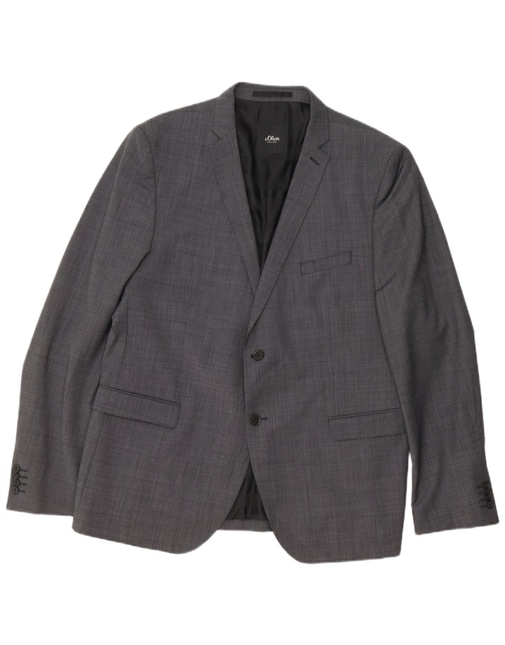 S.Oliver Herredragt med 2 knapstykker UK 46 3XL W38 L32 Grå Polyester