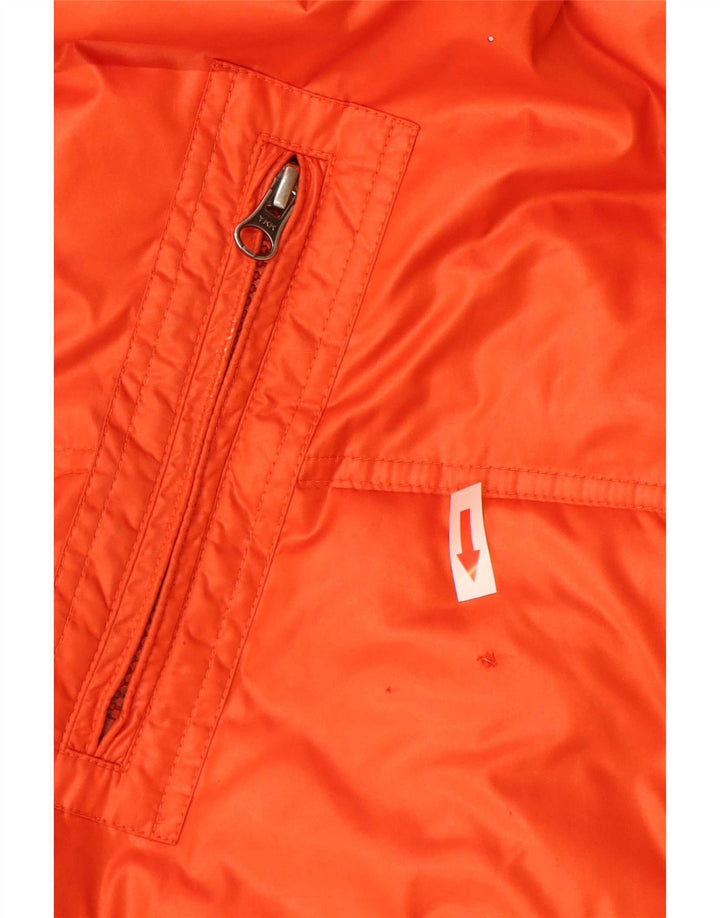 Fila Herre hættepolstret jakke UK 36 Small Orange Polyester
