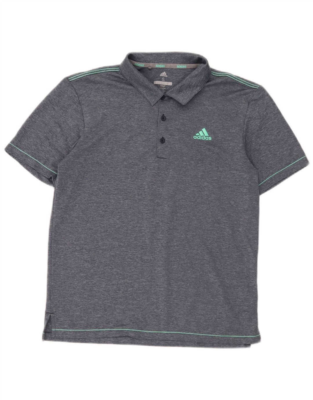 Adidas Herre Golf Polo Shirt Lille Blå Polyester