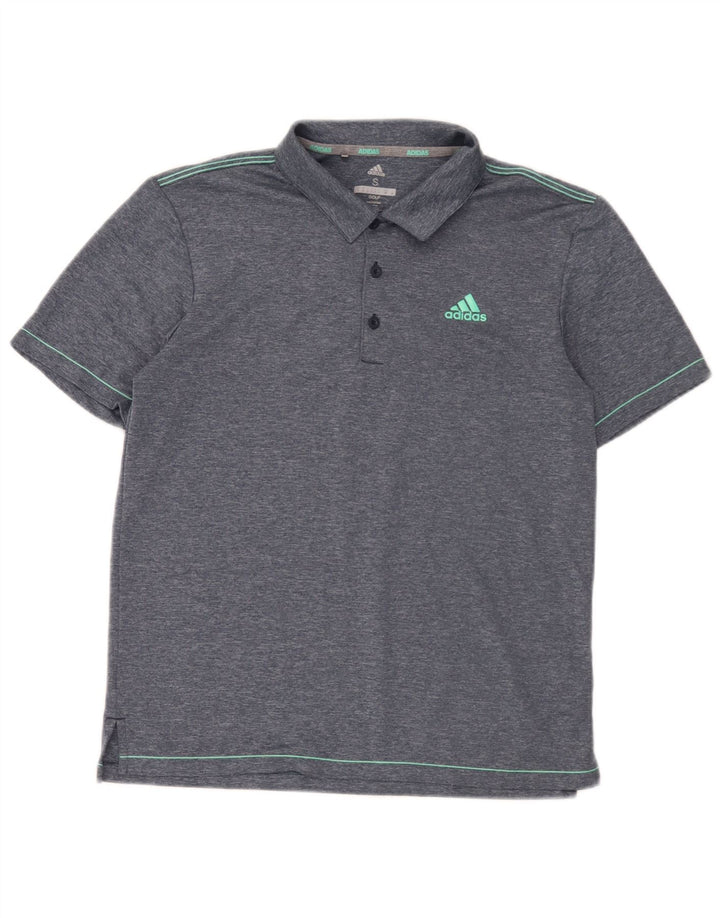Adidas Herre Golf Polo Shirt Lille Blå Polyester