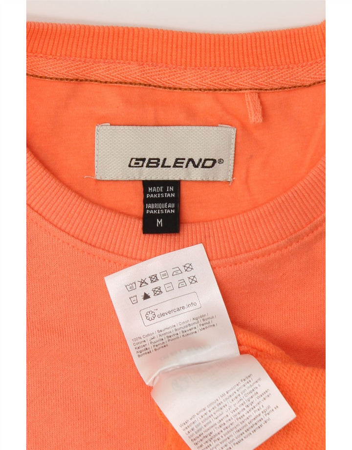 Blend Herre Sweatshirt Jumper Medium Orange Tie Dye Bomuld