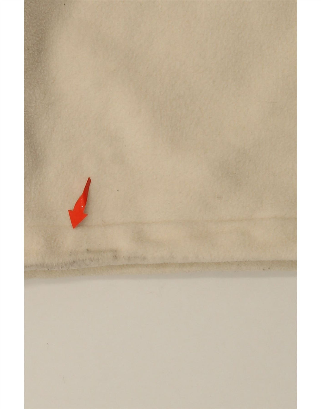 ADIDAS Dame Oversized grafisk lynlås-neck Fleece Jumper UK 10 Small Beige