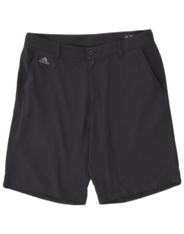 Adidas Mens Climalite Chino Shorts W34 Large Grey Polyester