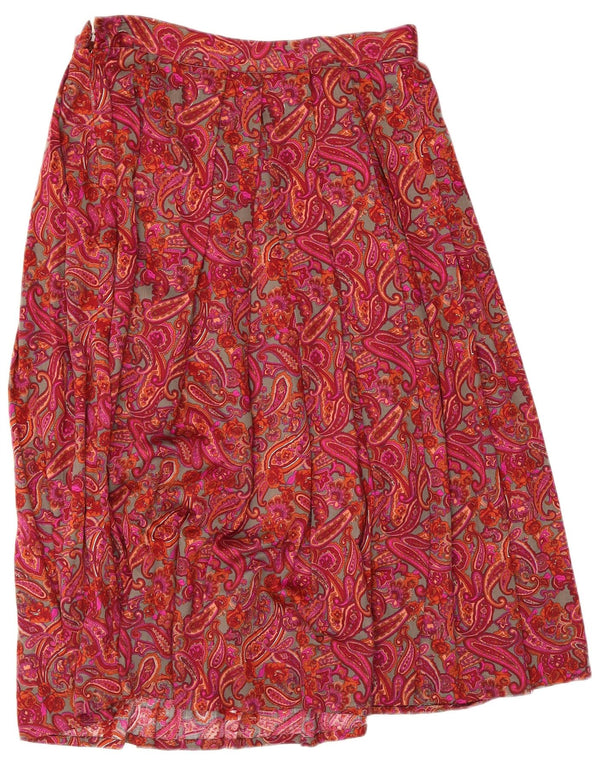 Vintage dame nederdel W30 Medium rød Paisley