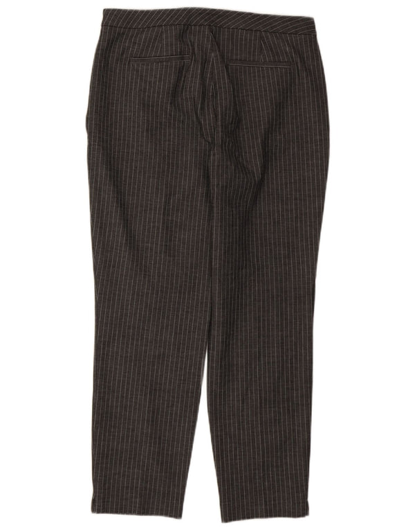 Marks & Spencer Chinobukser til kvinder UK 14 Large W32 L26 Grå nålestribe