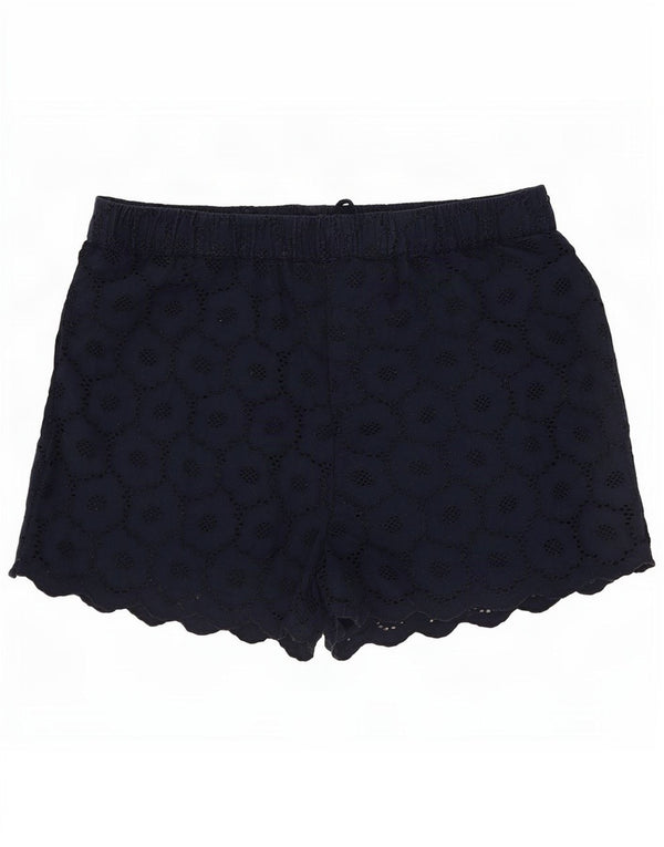 Jack Wills Dameshorts UK 12 Medium W30 Marineblå Blomsterbomuld