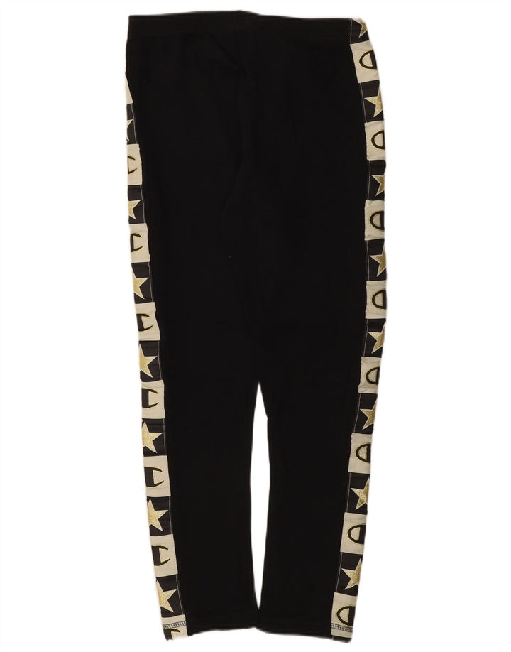 Champion Dame Grafiske Leggings UK 14 Medium Sort Bomuld