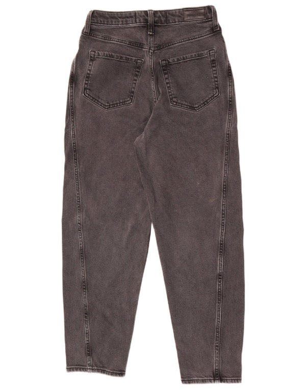 Hollister Womens Mom High Rise Tapered Jeans US 1 XS W25 L26 Sort