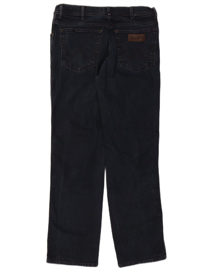 Wrangler Herre Texas Straight Jeans W34 L32 Marineblå Bomuld