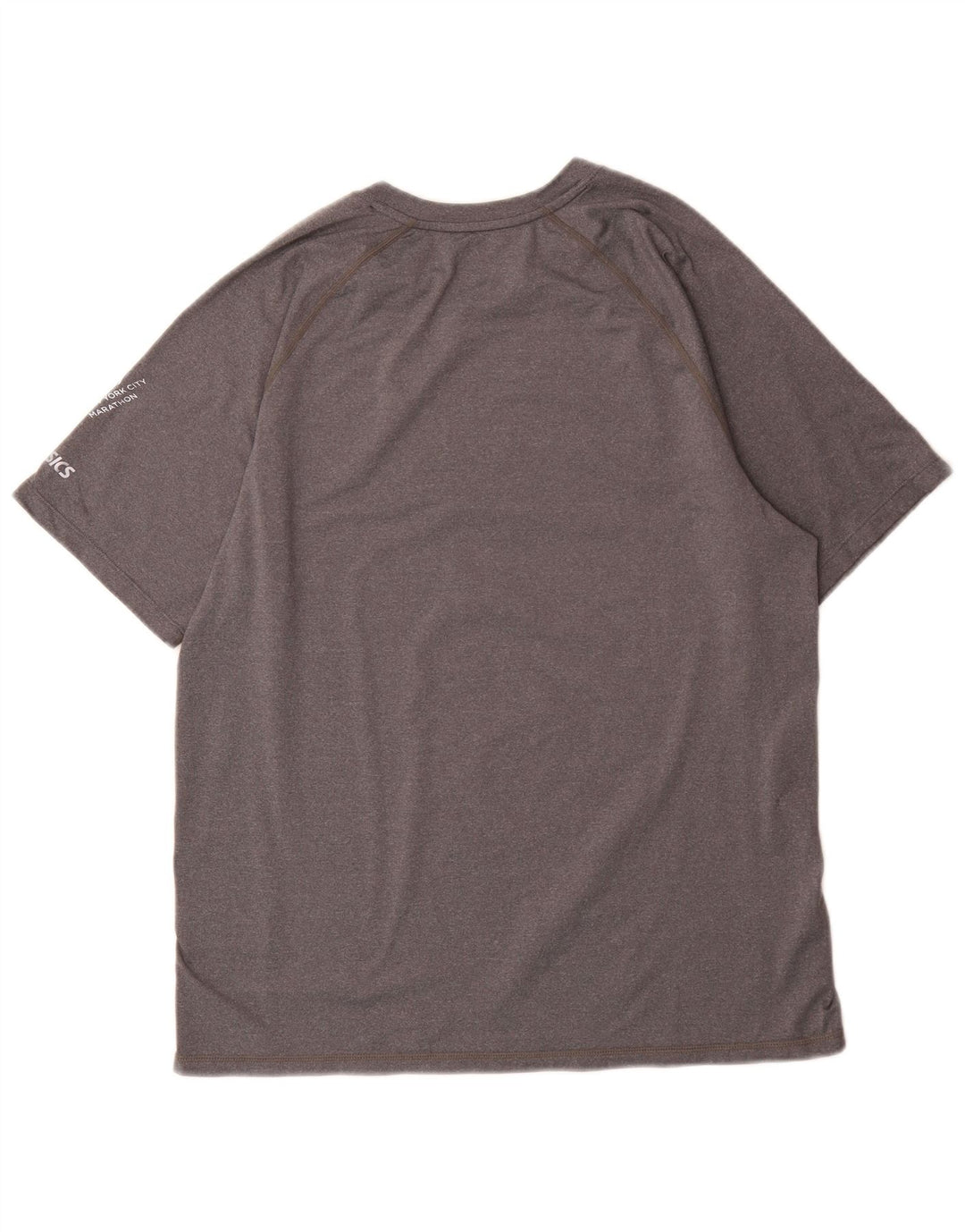 Asics Herre grafisk T-shirt Top Medium Grey Flecked Polyester