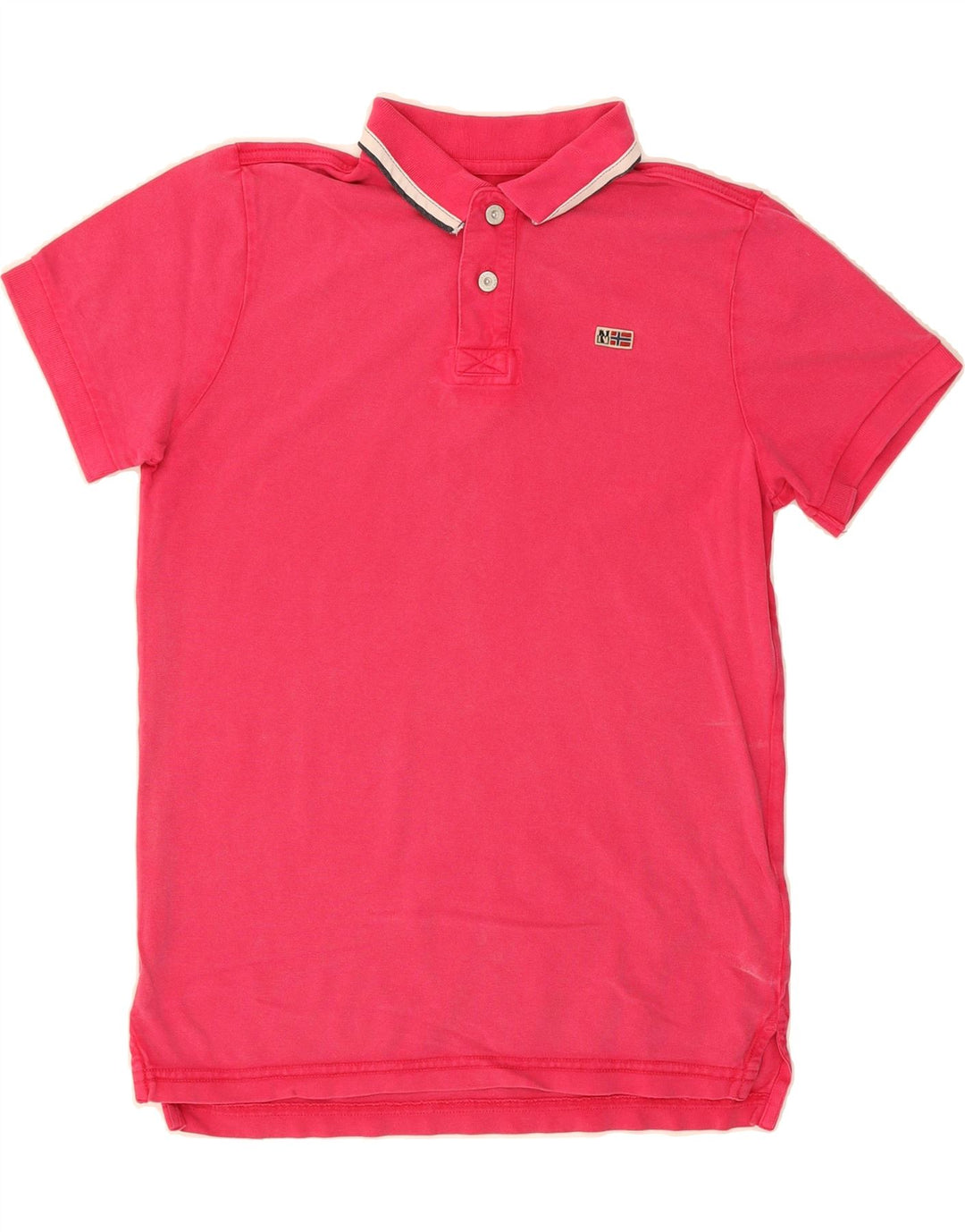 NAPAPIJRI Mens Polo Shirt Small Pink Cotton Vintage Napapijri and Second-Hand Napapijri from Messina Hembry 