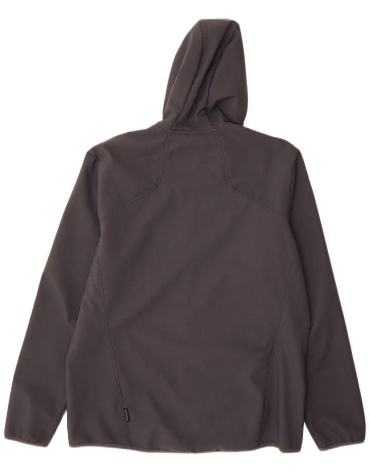 Jack Wolfskin Herre Hooded Windbreaker Jacket UK 48 2XL Grå Polyester
