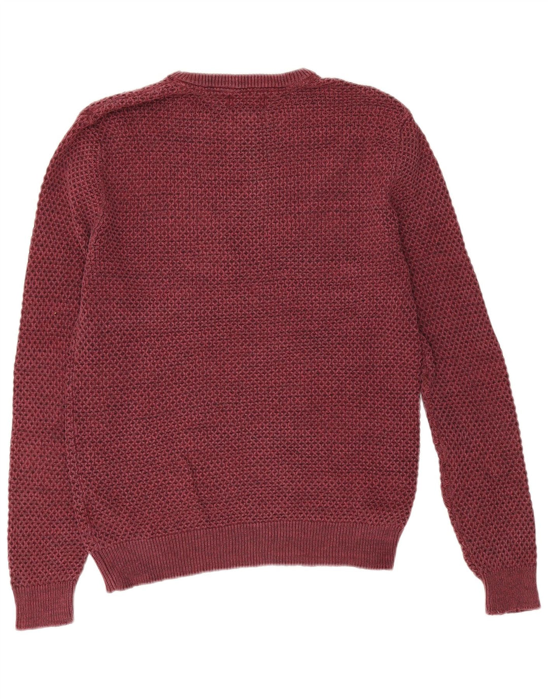 Marks & Spencer Herretrøjetrøje med rund hals Medium Bourgogne bomuld