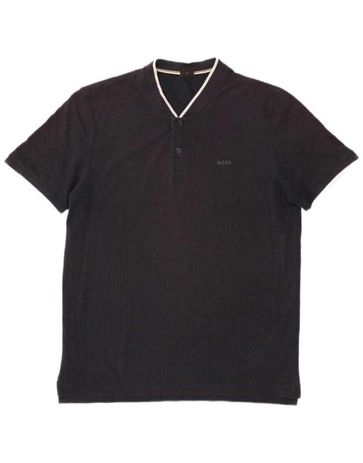 Hugo Boss Polo Shirt til mænd XL Sort Stribet