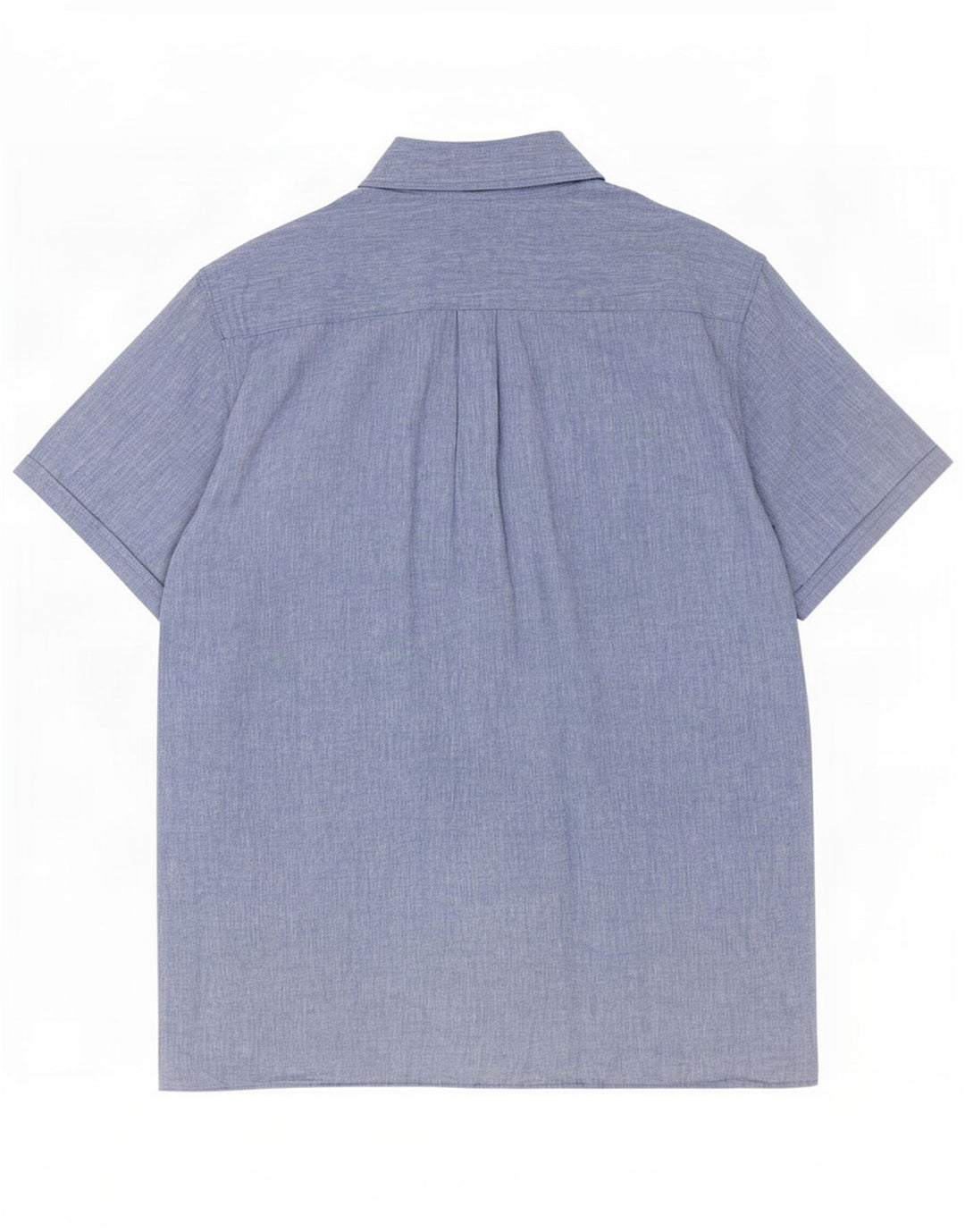 Barbour Herre Kortærmet Regular Fit Skjorte Large Blue Linen