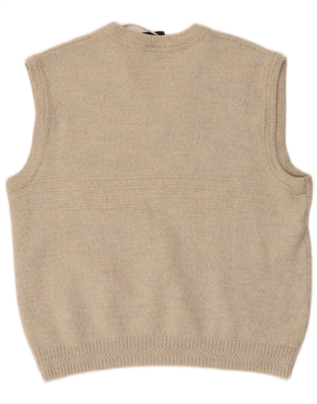WESTBURY Herrevest Tank Top IT 48/50 Medium Beige Flecked Wool