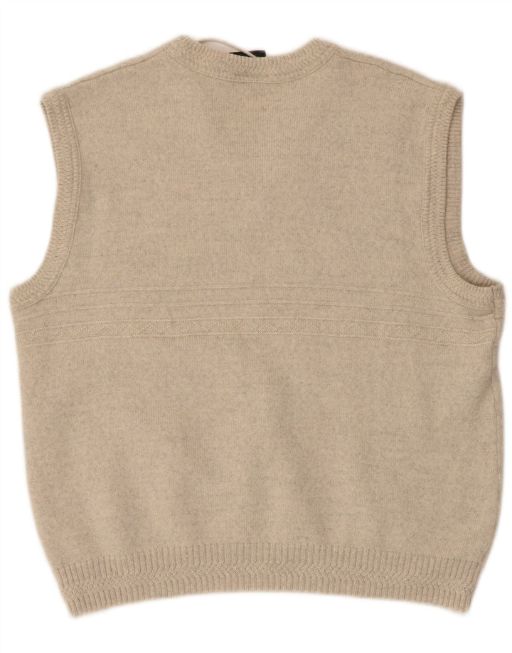 WESTBURY Herrevest Tank Top IT 48/50 Medium Beige Flecked Wool