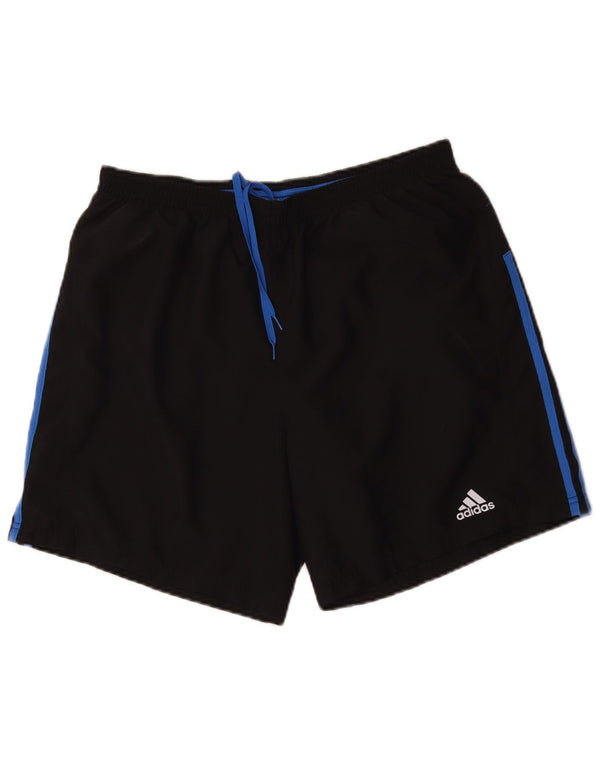Adidas Herre Climalite Sportshorts Large Black Colourblock Polyester