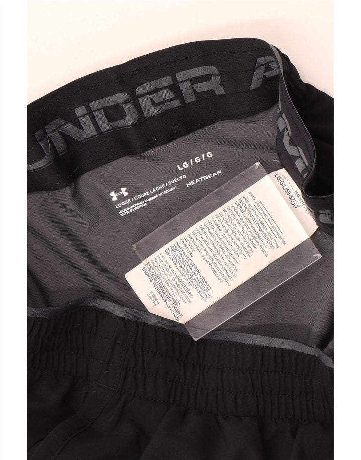 Under Armour Herre Heat Gear Sportsshorts Large Sort Polyester