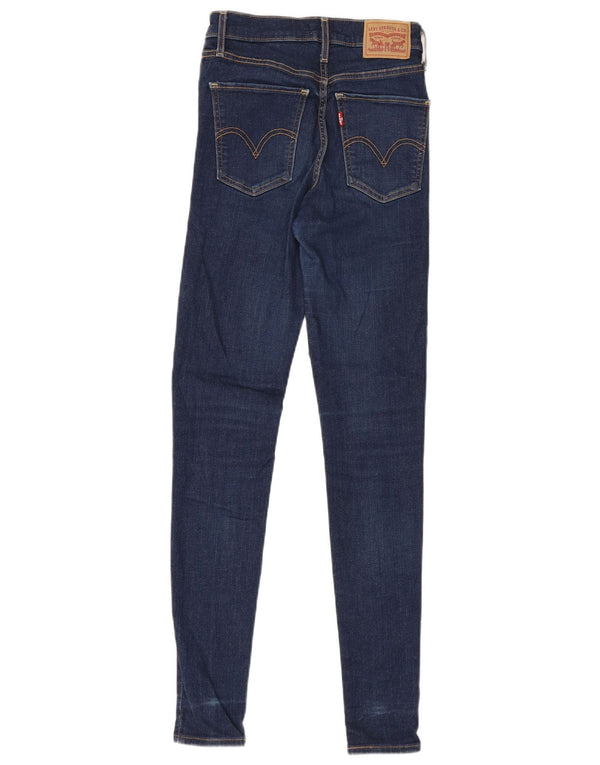 Levi's Dame Mile High Super Skinny Jeans W27 L32 Marineblå Bomuld