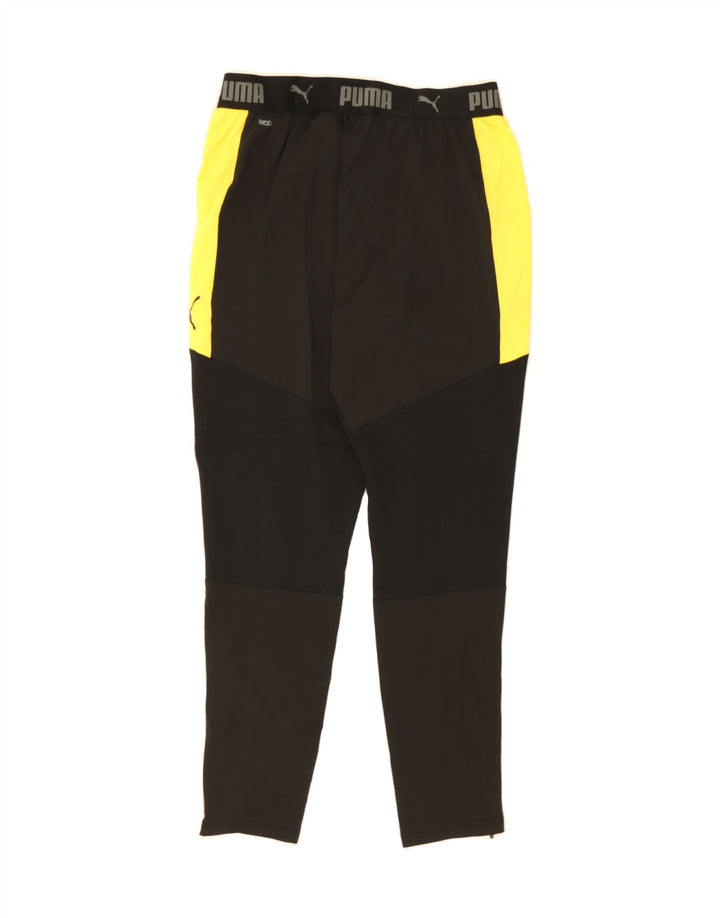 PUMA Mens Graphic Tracksuit Trousers Large Black Colourblock Polyester Vintage Puma and Second-Hand Puma from Messina Hembry 