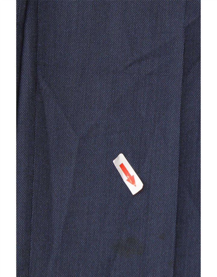 Marks & Spencer Herre Regular Fit Suit Bukser W34 L31 Marineblå polyester