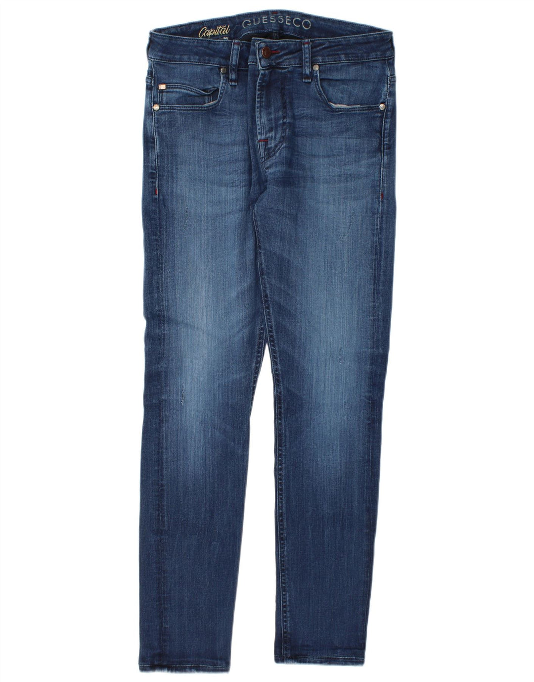 Guess Slim Jeans til mænd W32 L30 Blå Lyocell