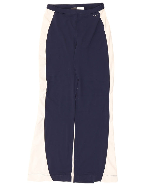 Nike Dame Dri Fit træningsdragt Bukser UK 10/12 Medium Navy Blue