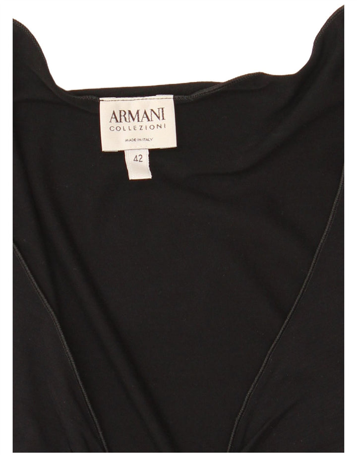 ARMANI COLLEZIONI Dame bluse Top IT 42 Medium Sort